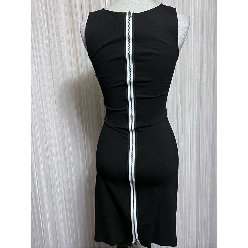 Kenneth Cole Black Sleeveless Ruched Tank Style Fitted Dress Size XS - Picture 3 of 5